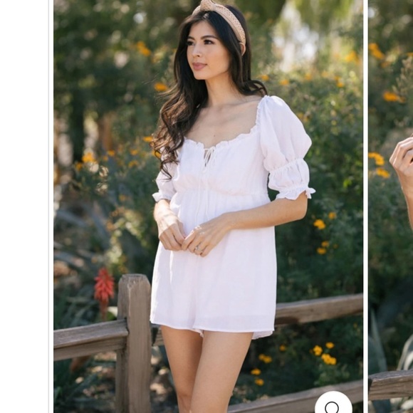 LE LIS Babydoll Mandy Rayon Romper - Picture 8 of 16